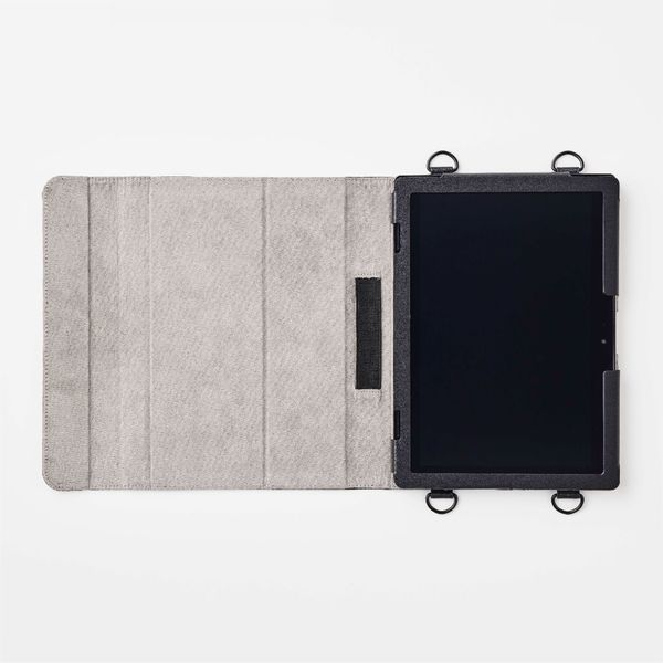 Dynabook K50 K60対応 ソフトレザーケース 手帳型 ショルダーベルト付