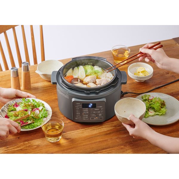 アイリスオーヤマ 電気圧力鍋 3.0L PC-MB3-H 1台（直送品） - アスクル