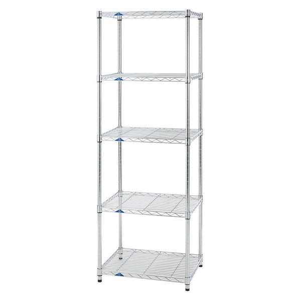 ルミナス ポール径25mm セット品 スリムスチールラックN 5段 幅610