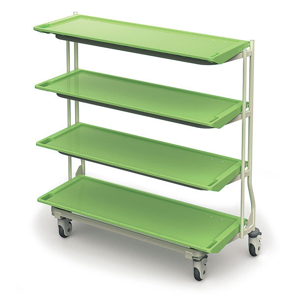 河淳 材料搬送カート4段 MCR032YG （直送品） - アスクル