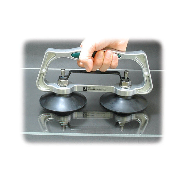 ハンド吸着盤 ダブル B ワンタッチ 74484 1セット（2個） シンワ測定