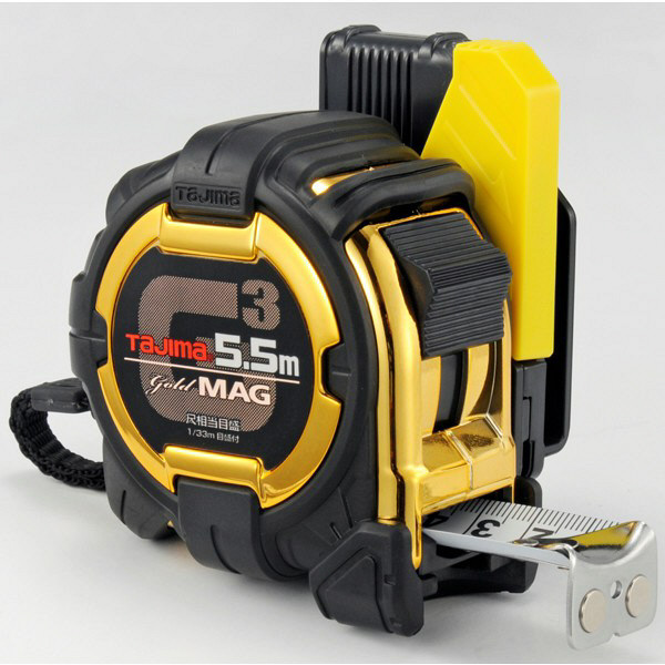 タジマ コンベックス セフコンベ G3ゴールドロックマグ爪25 5.5m 25mm