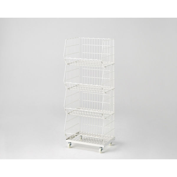 ストア・エキスプレス ジャンブルバスケット強化型 ワイドタイプ 白 4