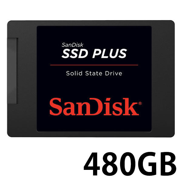 サンディスク SSD PLUS ソリッドステートドライブ 480 SDSSDA-480G-J26