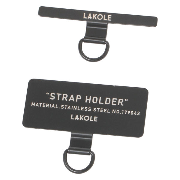 ステンレスストラップホルダー ブラック LAKOLE/ラコレ - アスクル