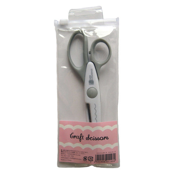 クラフトシザーズ スキャロップ はさみ 4109885 - アスクル