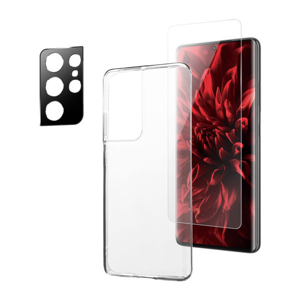 Galaxy S21 Ultra 5G セット品 ケース カバー ガラスフィルム 液晶保護
