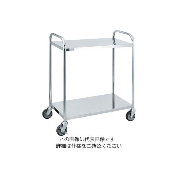 アズワン ステンレス キッチンワゴン 2段 SSーL2 63-7224-90 1個（直送