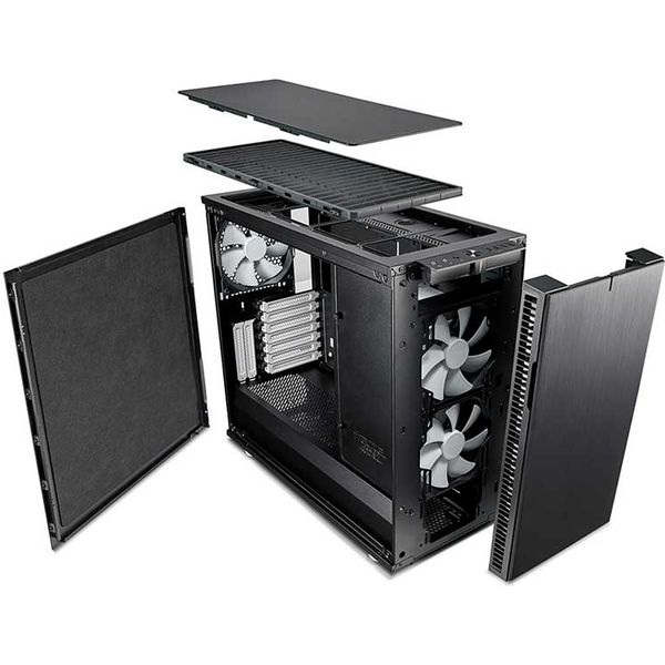 Fractal Design Define R6 - Black FD-CA-DEF-R6-BK（直送品） - アスクル
