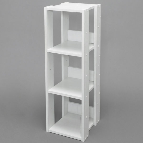 アイリスオーヤマ 棚 木製 3段 ディスプレイ 幅20×奥行29.3×高さ87.9cm