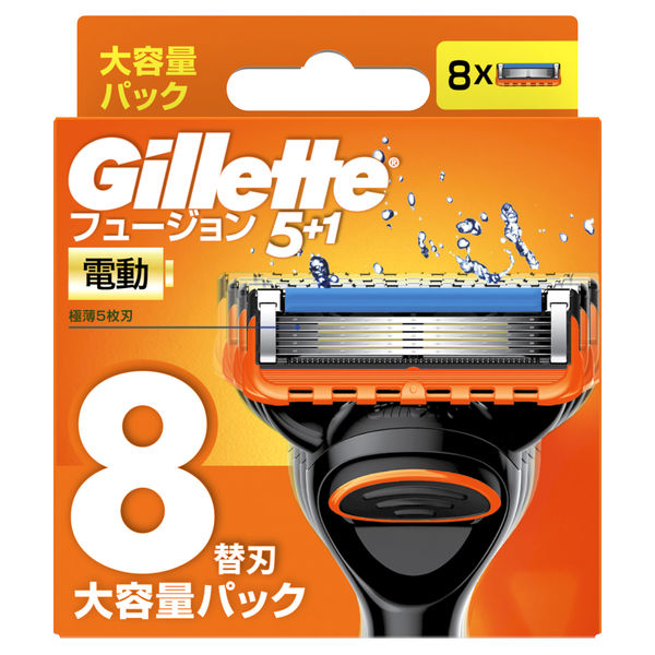 ジレット（Gillette）髭剃り フュージョン 5+1 電動タイプ 極薄5枚刃