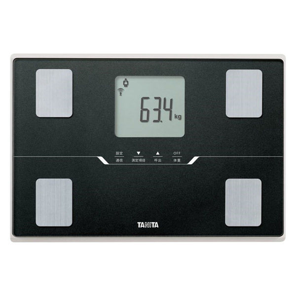 タニタ 体重計 体組成計 ブラック アプリでスマホ連動 乗るピタ機能