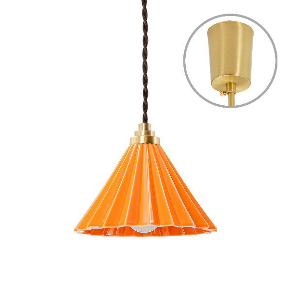 TIC DRIPPER LAMP ペンダントライト オレンジ ブラウンコード TC-1511