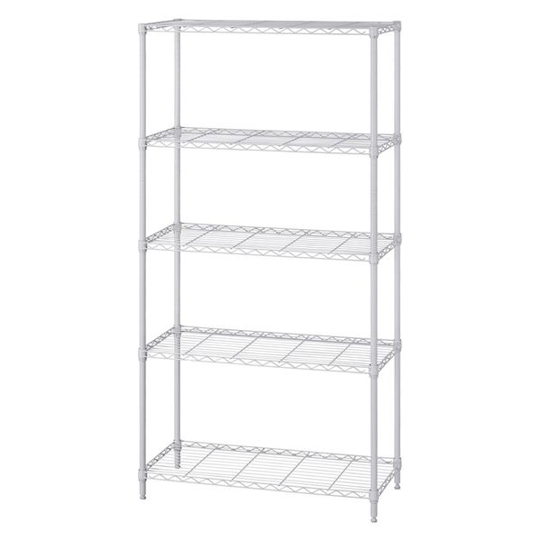 アイリスオーヤマ カラーメタルラック 幅75cm 5段 ハイタイプ ライト