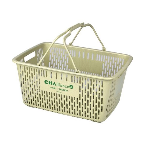 トラスコ中山 TRUSCO CHAlliance 茶がら入り 買い物かご 30L TSB-30-GN