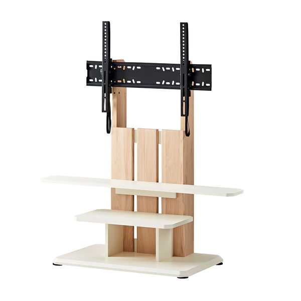 朝日木材加工 壁寄せテレビスタンド 自立タイプ/ナチュラル WSC690NA 1