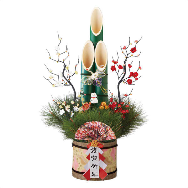 ぼくページ 門松一対 彩 60センチ Amazon | 彩竹門松 高さ60cm 1台