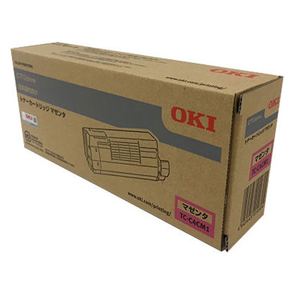 OKI 純正トナーカートリッジ TC-C4CM1 マゼンタ 1個 - アスクル