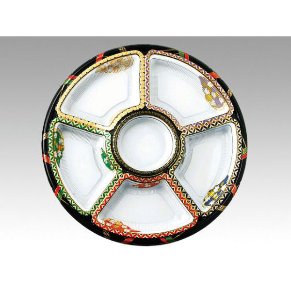 オードブル容器 TOM-420-2 丸型オードブル 友禅 セット 100枚(20枚×5