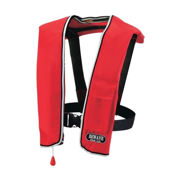 オーシャンライフ 自動膨張式ショルダータイプ 作業用ライフジャケット