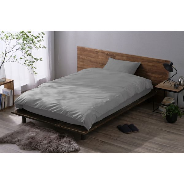 アイリスオーヤマ ボックスシーツ ライトグレー BXS-TCA-S 1枚（直送品