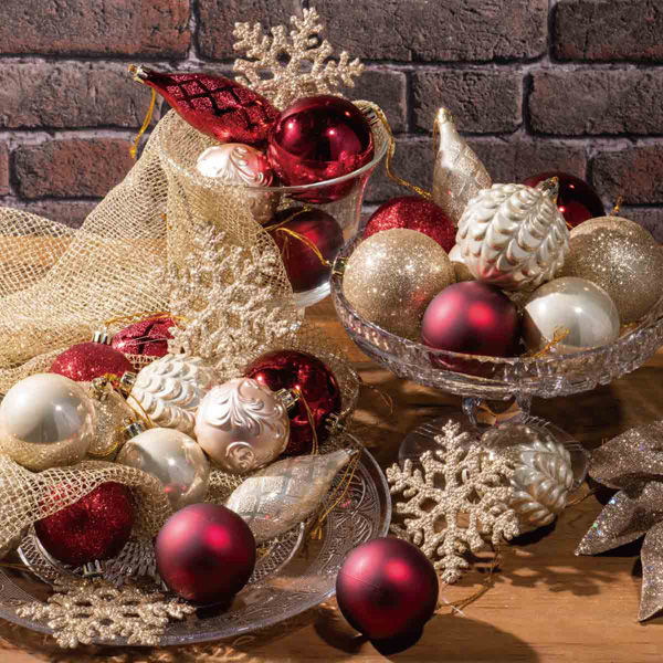 ストア・エキスプレス オーナメントセット【ボール28個/ドロップ4個