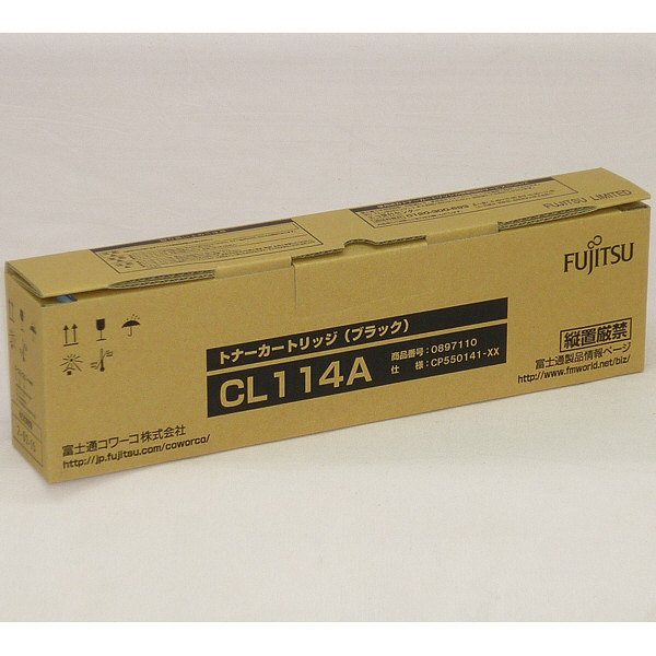 富士通（FUJITSU） 純正トナー CL114A ブラック 0897110 1個（直送品