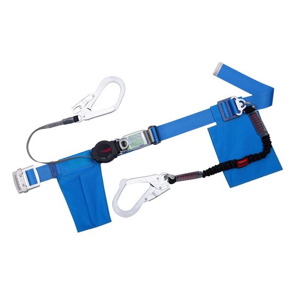 藤井電工 胴ベルト型墜落制止用器具2丁掛け TB-ORL-2-593-NV-BL4-BK-M