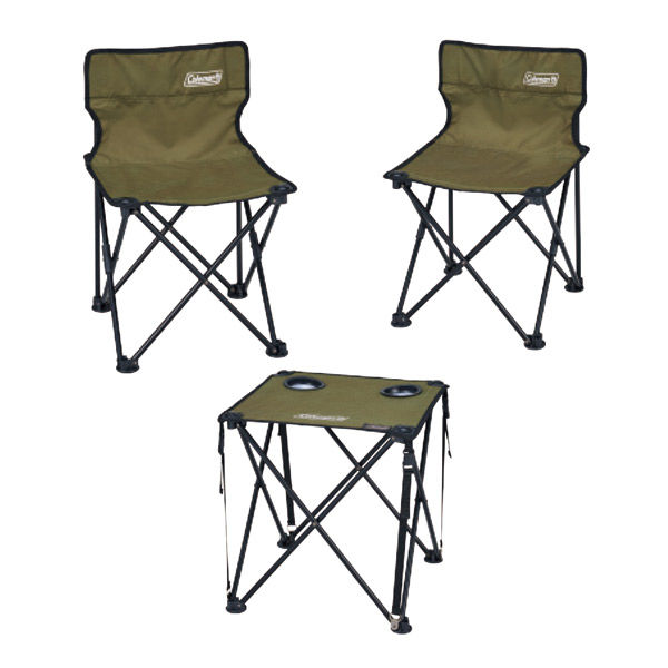 コールマン コンパクトチェアテーブルセット オリーブ 2000038841 1