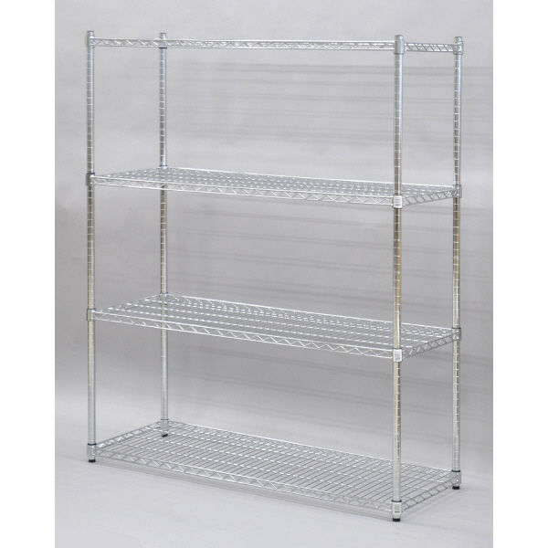 エイ・アイ・エス 直径25mmスチールラックセット 4段 幅1200×奥行450