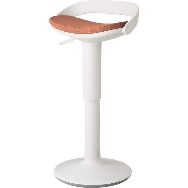 設置込】コクヨ 昇降スツール ジョイン ホワイトグレー×ペール