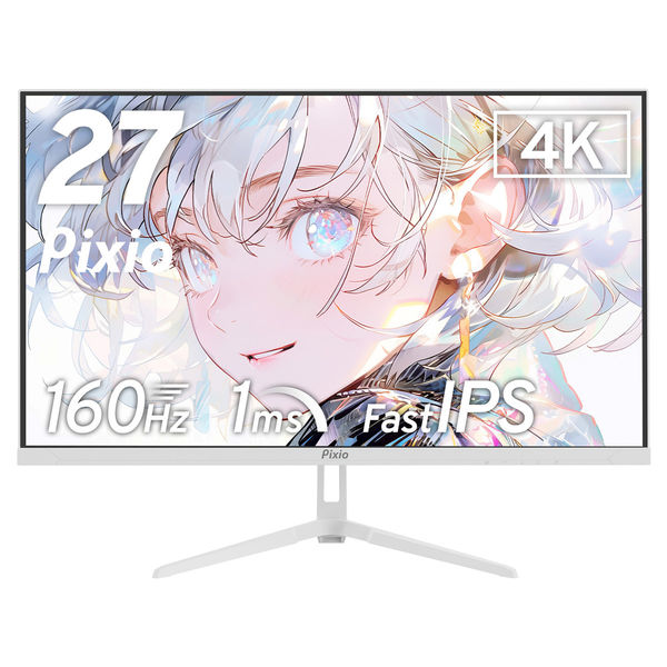 Pixio ゲーミングモニター 27インチ 160Hz 4K IPS ホワイト PX27UWAVEW