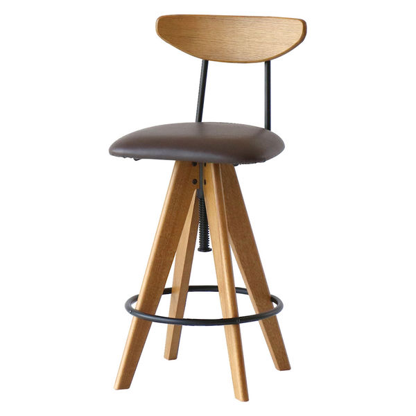 ICHIBA ラシック バースツール RAS-3762BR 1脚（直送品） - アスクル