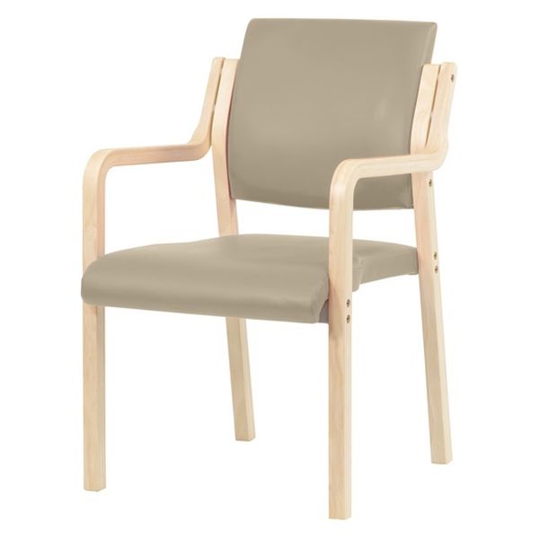 藤沢工業 ナチュラル ウッドチェア ビスケット 福祉用イス 介護用イス