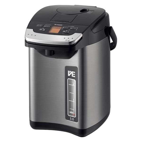 タイガー魔法瓶 蒸気レスVE電気ポット 3L PIG-H300K 1台 - アスクル
