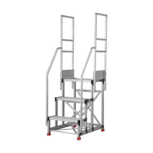 TRUSCO アルミ製作業用踏台 3段 高さ0.9m 天板寸法600×400 段高300mm