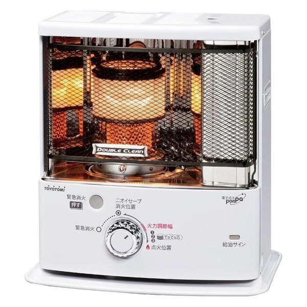 トヨトミ 反射型石油ストーブ(Wクリーンスリム) RCS2824W 1台 - アスクル