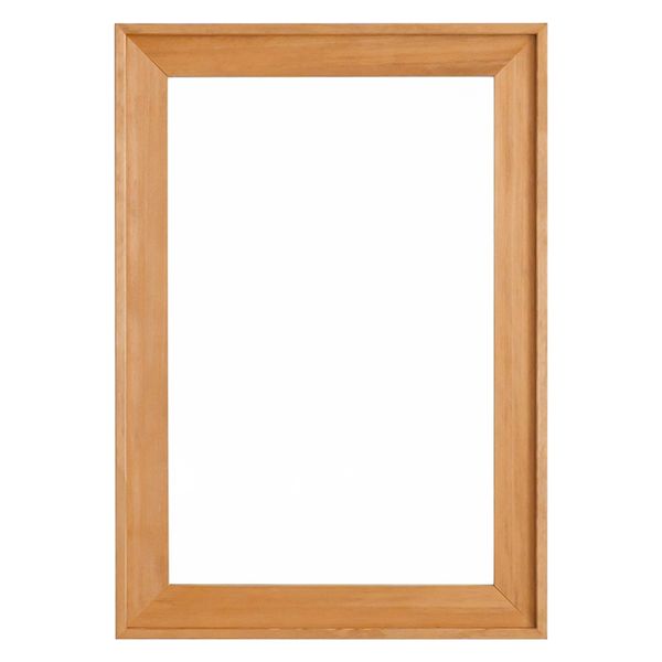 永井興産 L型フレームウォールミラー 幅580×奥行40×高さ830mm ハニー