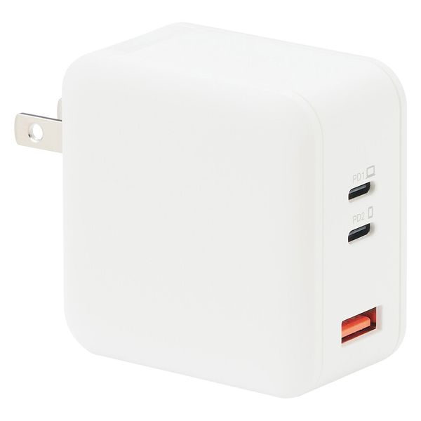 無印良品 急速充電器（USB-C 2ポート USB-A） MJ-PD2C1A 良品計画