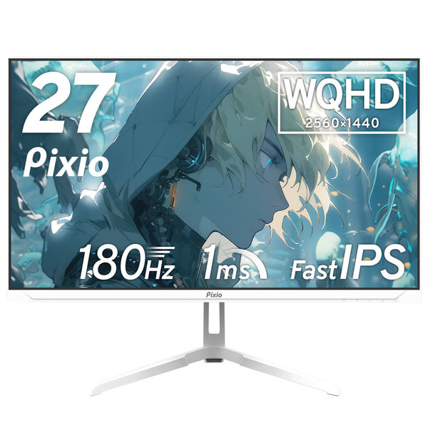 Pixio ゲーミングモニター 27インチ 180Hz IPS ホワイト PX278WAVEW-O