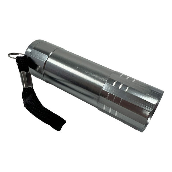 ミニフラッシュライト FL02（シルバー）懐中電灯 LED 小型 防災