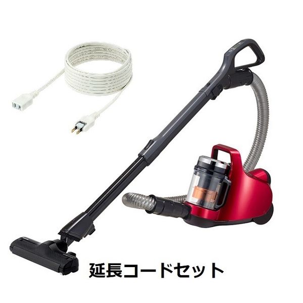 延長コードセット】東芝 サイクロン式掃除機 VC-C7（R） 1セット