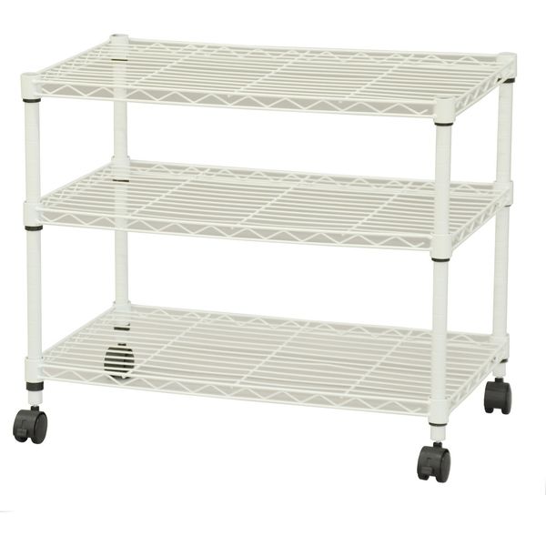 エイ・アイ・エス スチールラック 19φ キャスター付 3段 幅600×奥行350