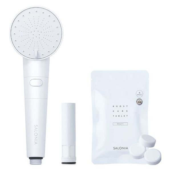 SALONIA（サロニア）シャワーヘッド ファインバブルクリア ホワイト