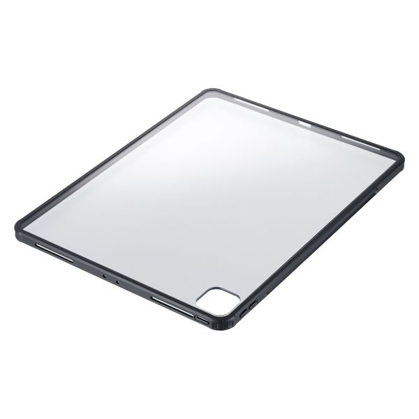 ナカバヤシ iPad Pro 12.9インチ 衝撃吸収背面ケース ブラック TBCー