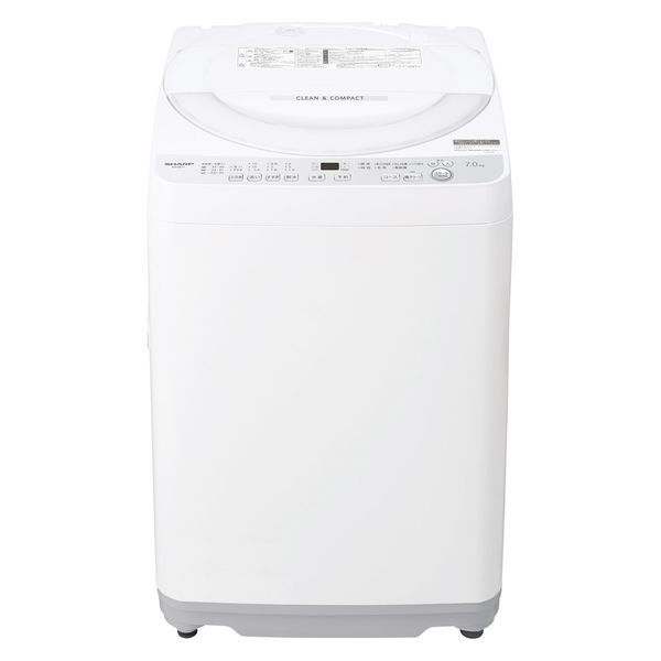 シャープ 【軒先渡し】清潔&節水穴無し槽 全自動洗濯機 ES-GE7J-S 1台