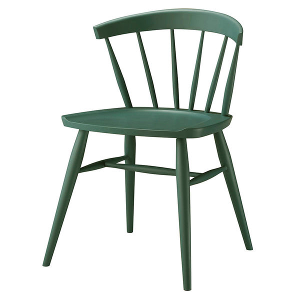 軒先渡し】オリバー ウィンザーチェア カフェチェア 板座 グリーン S