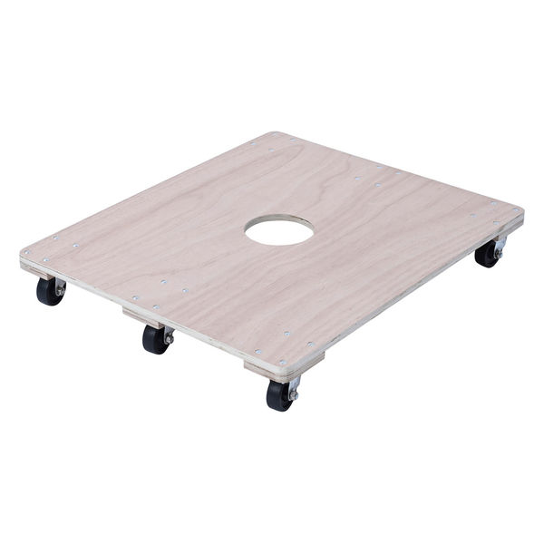 YAMAZEN 木製平台車 天板サイズ85×72cm 耐荷重100kg WD-8572 1台（直送