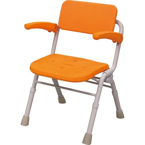 シャワーチェア AirミドルSPワンタッチ PN-L41831D オレンジ