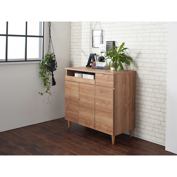 軒先渡し】バリュテック・インターナショナル 北欧風キャビネット PC